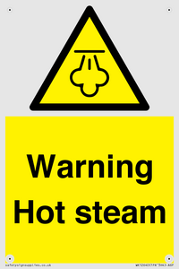 Warning Hot steam